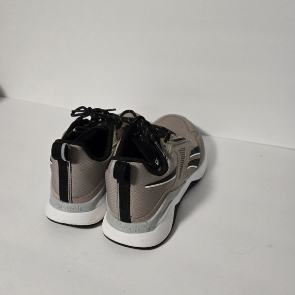 Reebok Nanoflex Comfort Foottbed Ortholite Tan & Black Womens 7 Sneakers - Picture 5 of 9